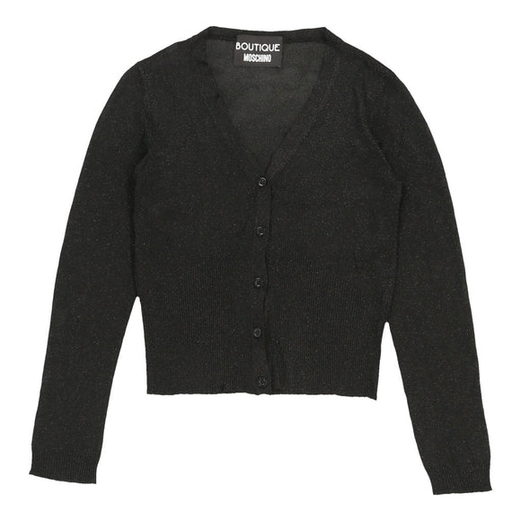 Vintageblack Boutique Moschino Long Sleeve Polo Shirt - womens medium