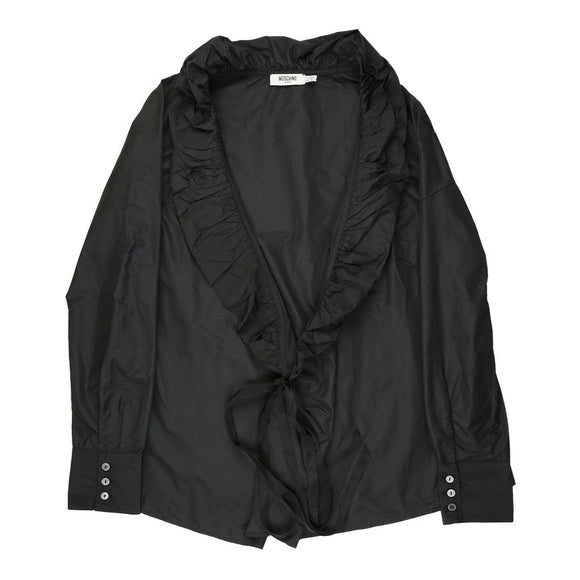Vintage Moschino Shirt - Medium Black Cotton shirt Moschino