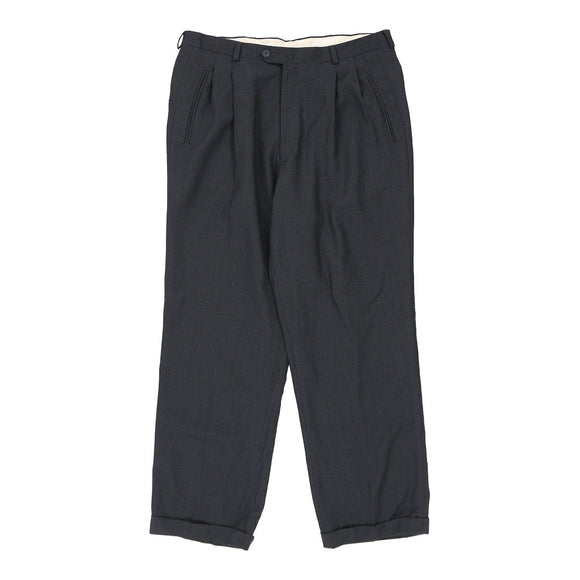 Vintage navy Yves Saint Laurent Trousers - mens 30" waist