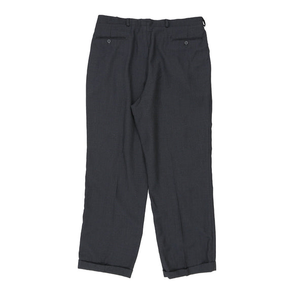 Vintage navy Yves Saint Laurent Trousers - mens 30" waist