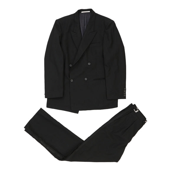 Vintage black Yves Saint Laurent Full Suit - womens medium