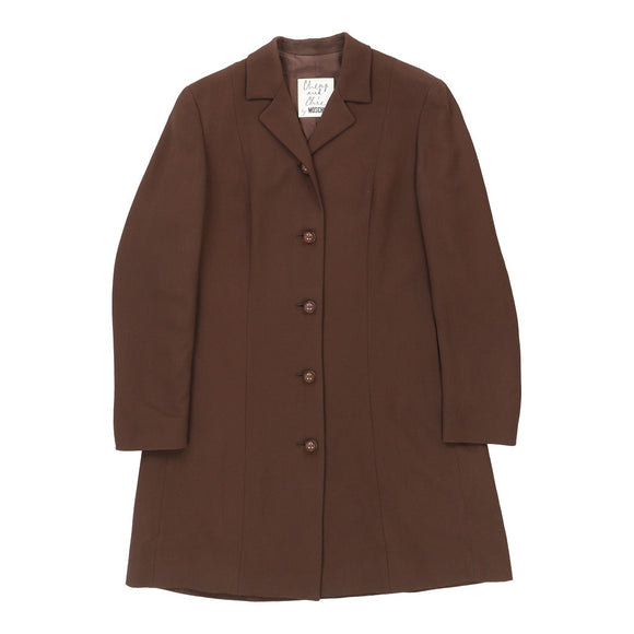 Vintage brown Cheap & Chic Moschino Coat - womens x-large
