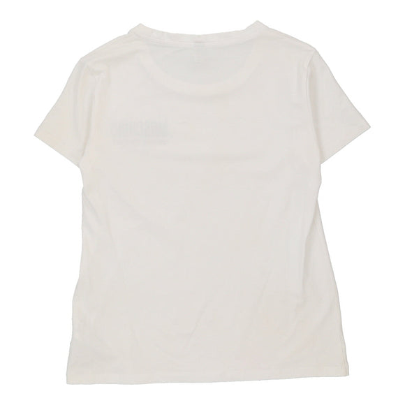 Vintage white Moschino T-Shirt - womens medium