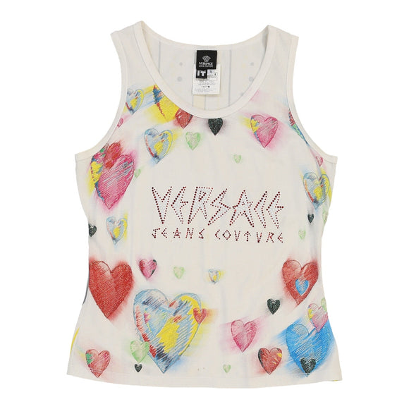 Vintage white Versace Jeans Couture Vest - womens small