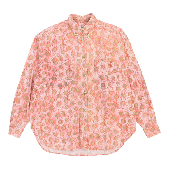 Vintage pink Moschino Jeans Shirt - womens large