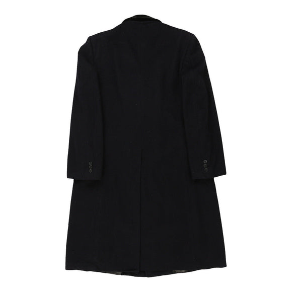 Vintage navy Yves Saint Laurent Overcoat - mens x-large