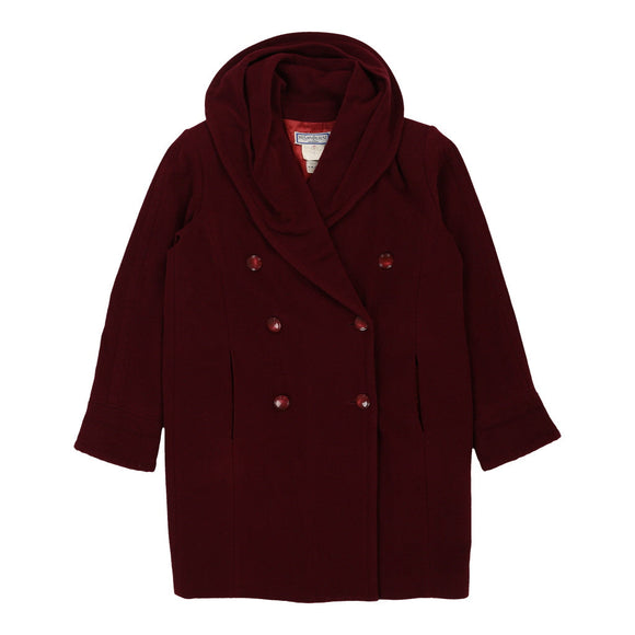 Vintage burgundy Yves Saint Laurent Coat - womens medium