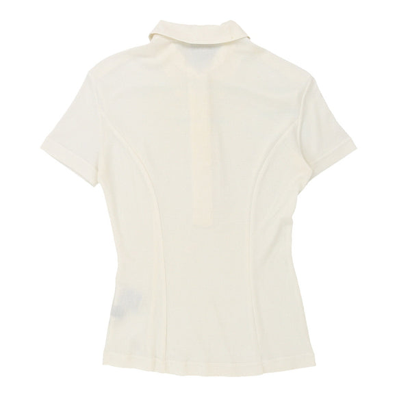 Vintage cream Versace Jeans Couture Polo Shirt - womens small