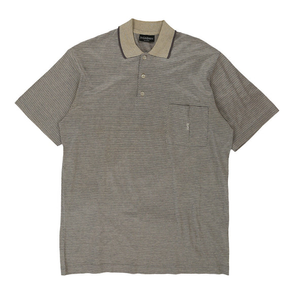 Vintage brown Yves Saint Laurent Polo Shirt - mens x-large