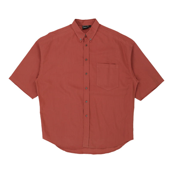 Vintage red Versace Jeans Couture Short Sleeve Shirt - mens large