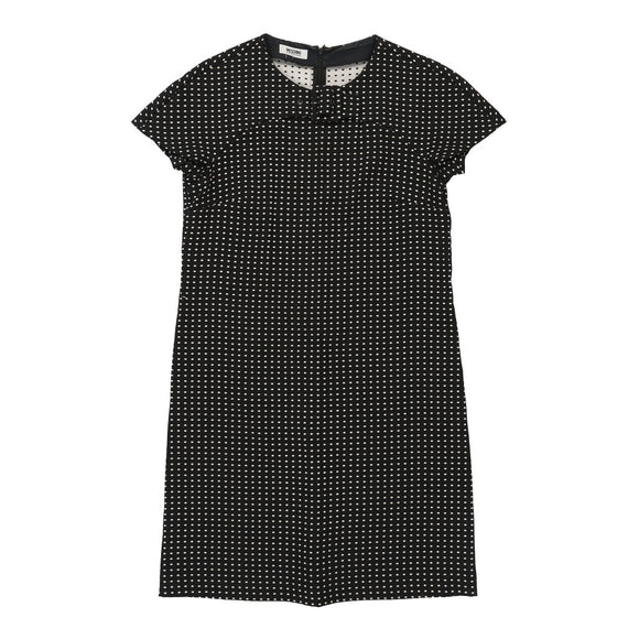 Vintage Moschino Shift Dress - Large Black Polyester shift dress Moschino