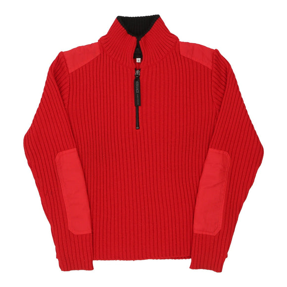 Vintagered Versace Jeans Couture 1/4 Zip - mens small