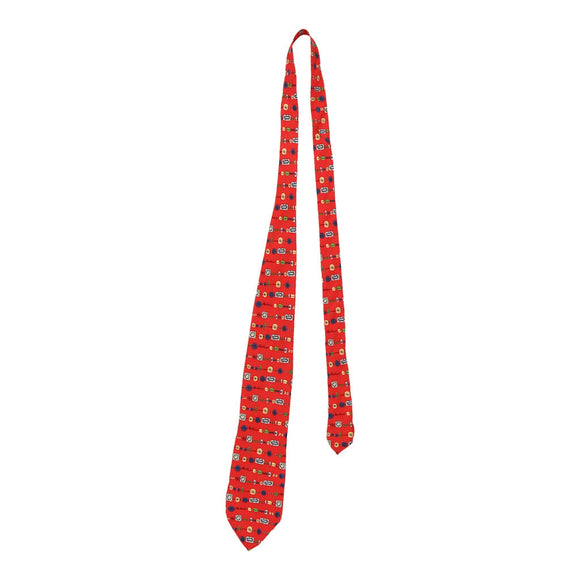 Vintage red Moschino Tie - mens no size