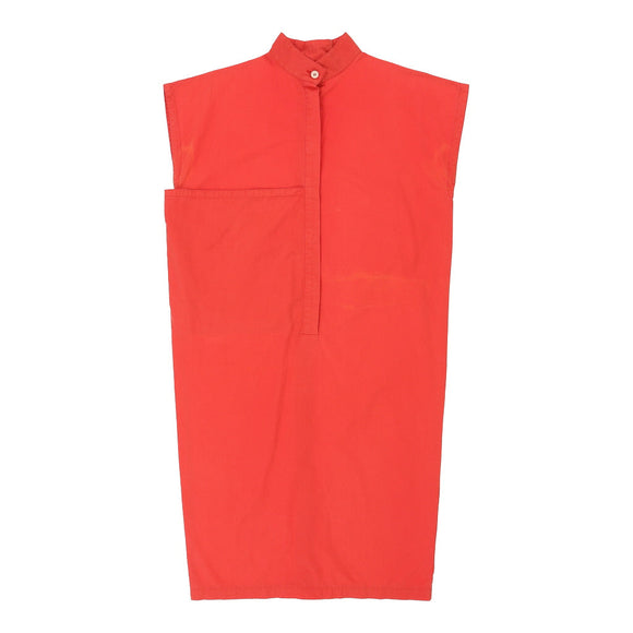 Vintage Versace Dress - Small Orange Cotton dress Versace