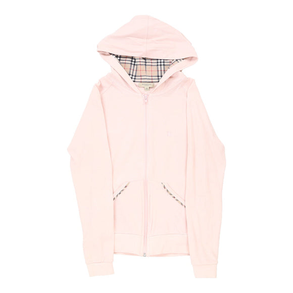 Vintage pink Burberry London Hoodie - womens xx-small