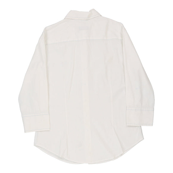 Vintage white Fred Perry Shirt - womens medium