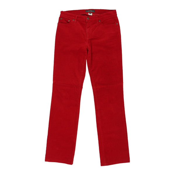 Vintage red Lauren Ralph Lauren Cord Trousers - womens 30" waist
