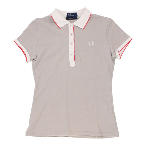 Vintage grey Fred Perry Polo Shirt - womens small