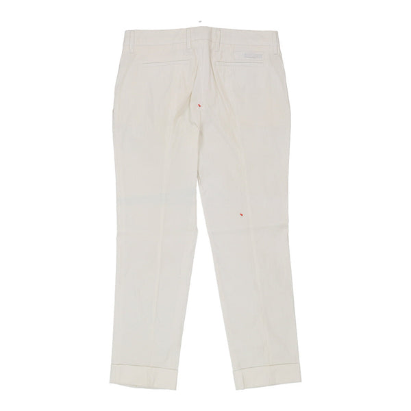 Vintage white Prada Trousers - womens 32" waist