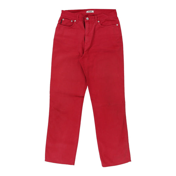 Vintage red Moschino Trousers - womens 28" waist