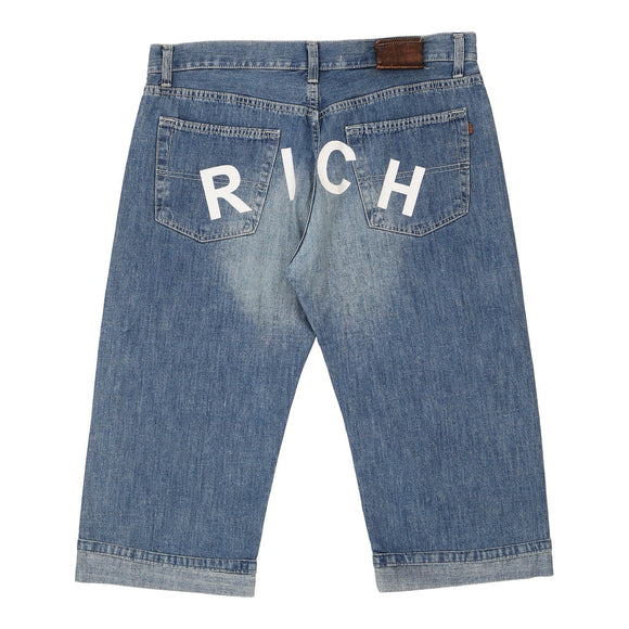 Vintage blue Richmond Denim Shorts - mens 34" waist
