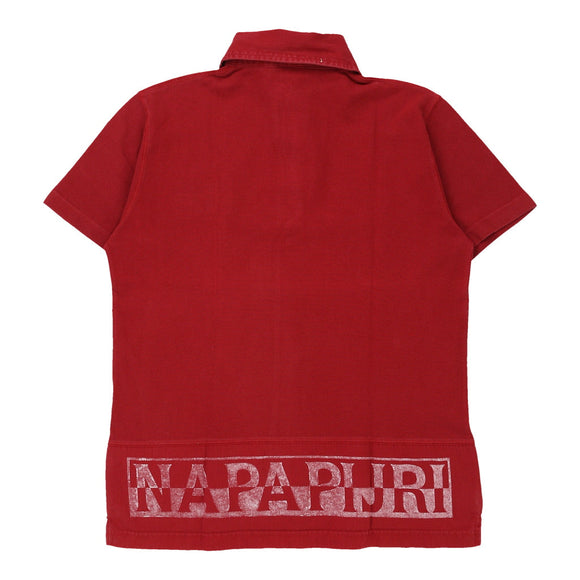 Vintagered Napapijri Polo Shirt - mens small