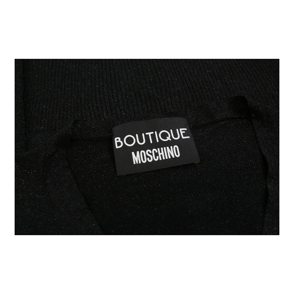 Vintageblack Boutique Moschino Long Sleeve Polo Shirt - womens medium