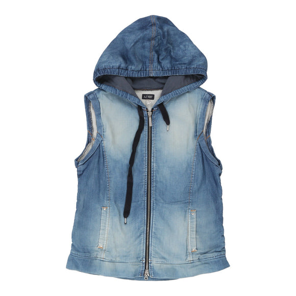 Vintageblue Armani Jeans Zip Up - womens medium