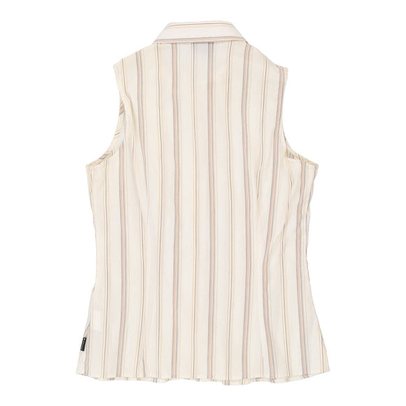 Vintagewhite Trussardi Short Sleeve Shirt - womens large