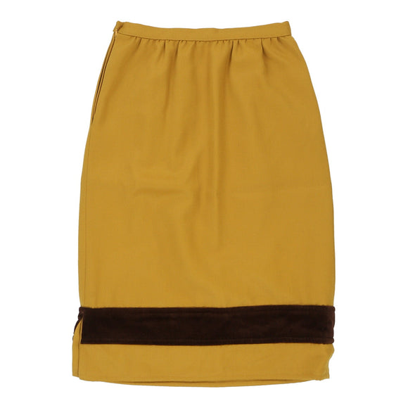Vintageyellow Valentino Skirt - womens 26" waist