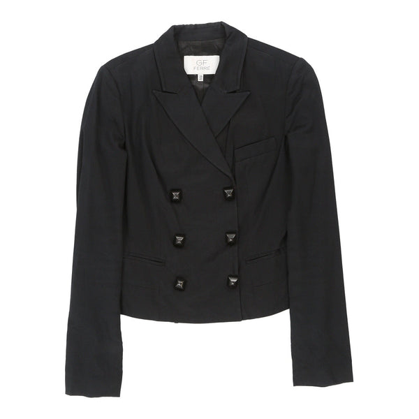 Vintageblack Gf Ferre Blazer - womens medium