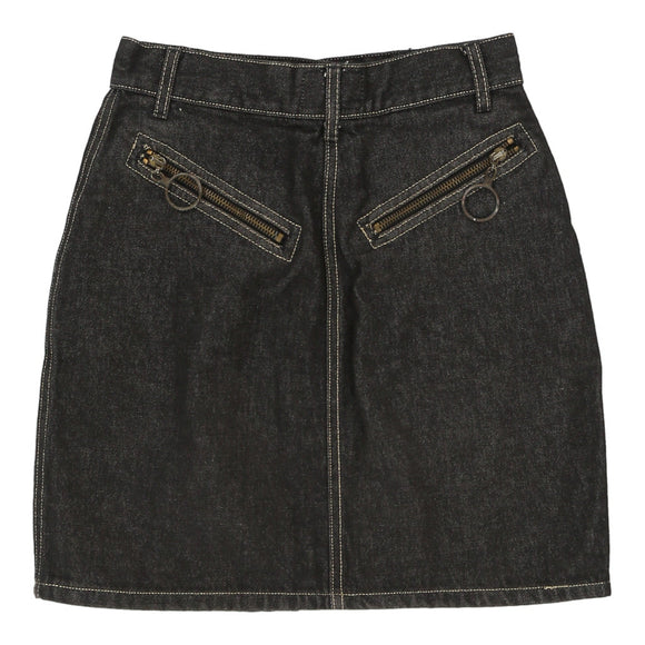 Vintageblack Moschino Denim Skirt - womens 25" waist