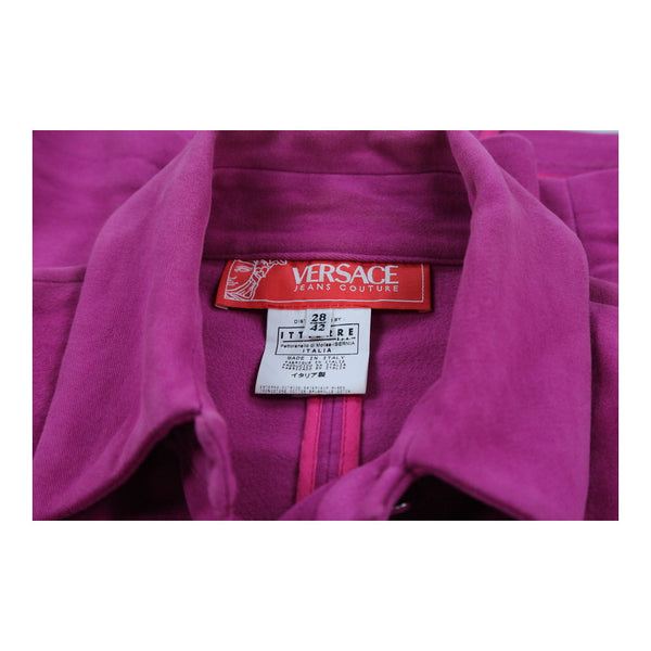 Vintagepurple Versace Suede Jacket - womens medium