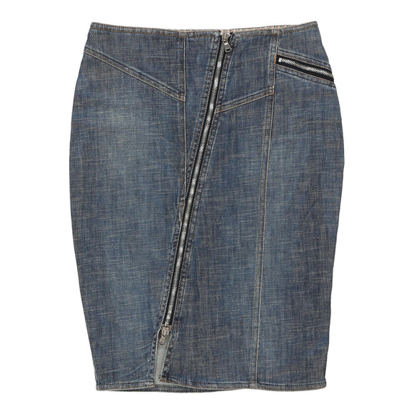 Vintageblue Armani Jeans Denim Skirt - womens 28" waist