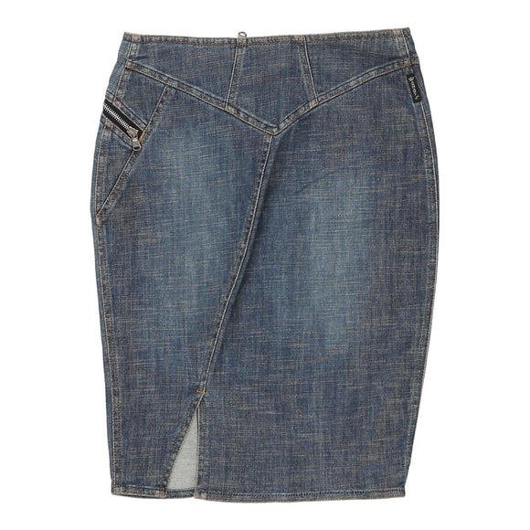 Vintageblue Armani Jeans Denim Skirt - womens 28" waist