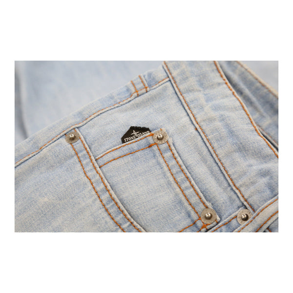 Vintage blue Age 14 Spring / Summer 2015 Stone Island Denim Shorts - boys 28" waist