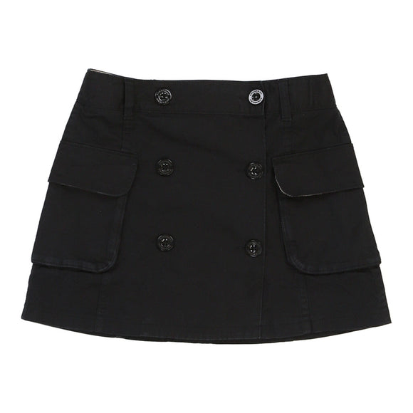 Vintage black Age 10 Burberry Mini Skirt - girls 25" waist