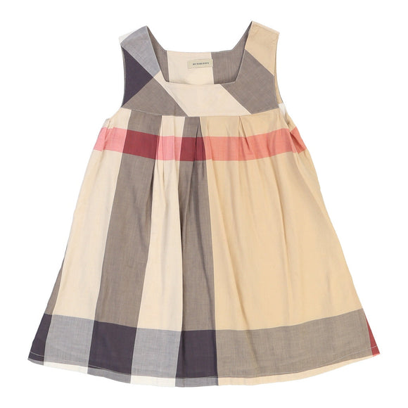 Vintage beige Age 7-8 Burberry Mini Dress - girls medium