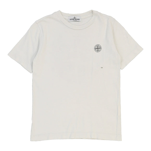 Vintage white Age 8 Stone Island T-Shirt - boys medium