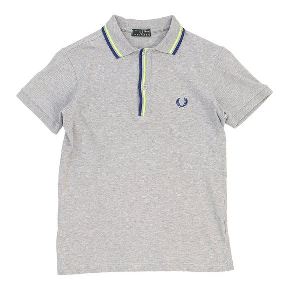 Vintage grey Age 12 Fred Perry Polo Shirt - boys small