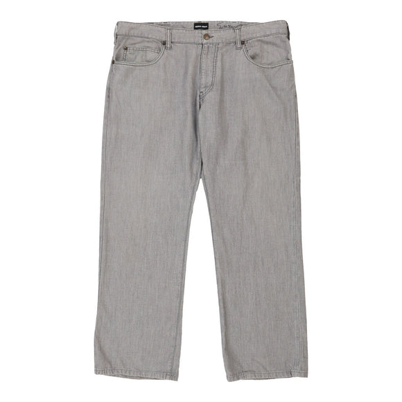 Vintage grey Giorgio Armani Jeans - mens 39" waist
