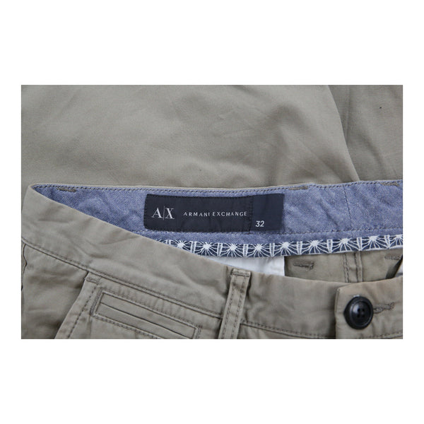 Vintage beige Armani Exchange Shorts - mens 33" waist