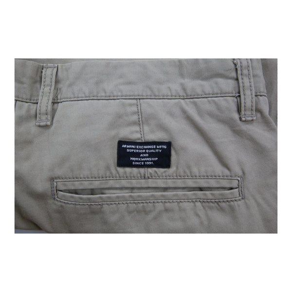 Vintage beige Armani Exchange Shorts - mens 33" waist