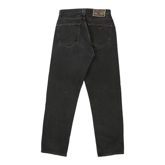 Vintage black Armani Jeans Jeans - mens 30" waist