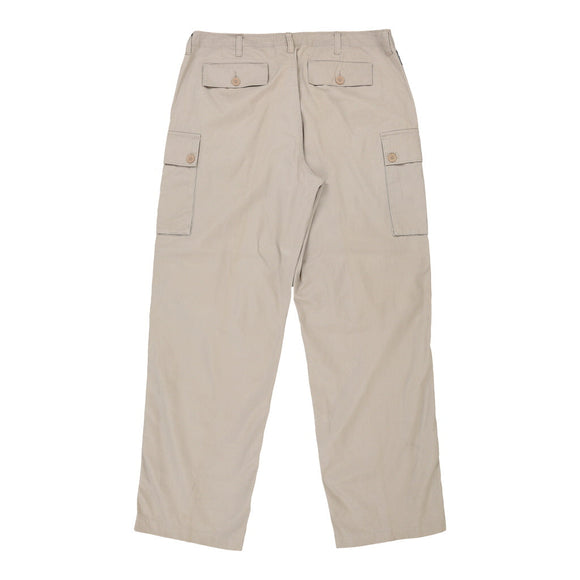 Vintage beige Armani Exchange Cargo Trousers - mens 36" waist