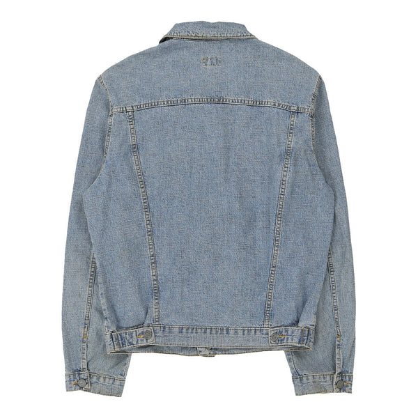 Vintage blue Armani Jeans Denim Jacket - mens x-large
