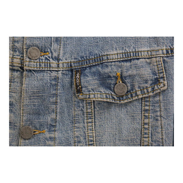 Vintage blue Armani Jeans Denim Jacket - mens x-large