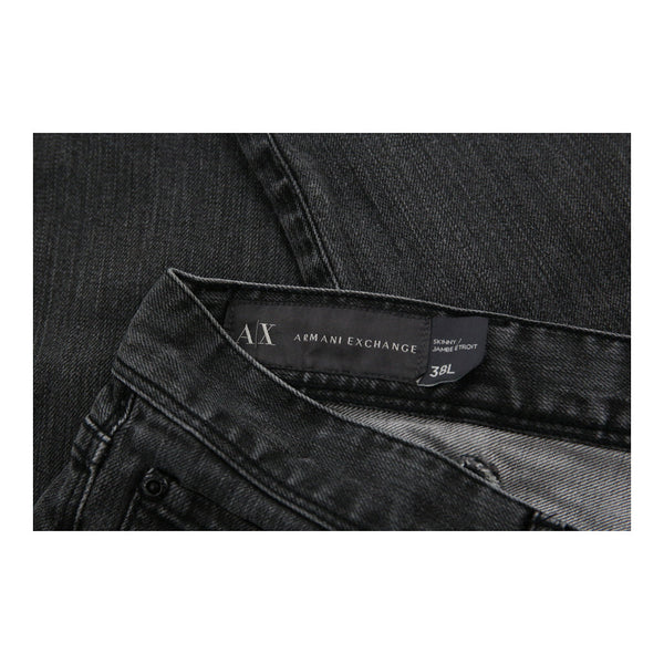 Vintage black Armani Exchange Jeans - mens 37" waist