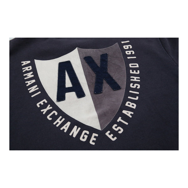Vintage blue Armani Exchange Zip Up - mens x-large