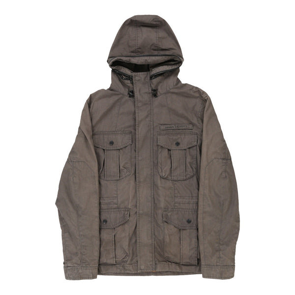 Vintage grey Armani Exchange Jacket - mens medium